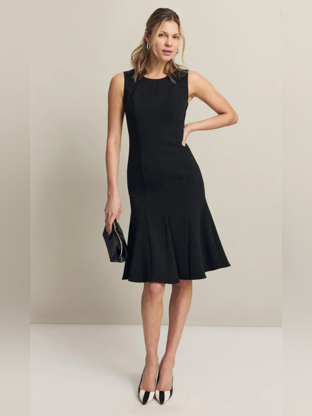 Black Halo Kashton Sheath Black Dress Women Size 8